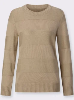 Langarm-Pullover mit Glitzergarn