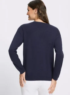 Langarm-Pullover mit Jacquard-Muster