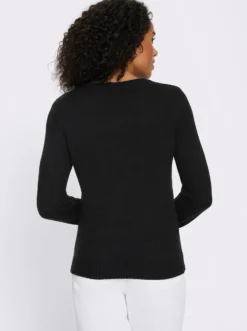 Langarm-Pullover mit Jacquard-Muster