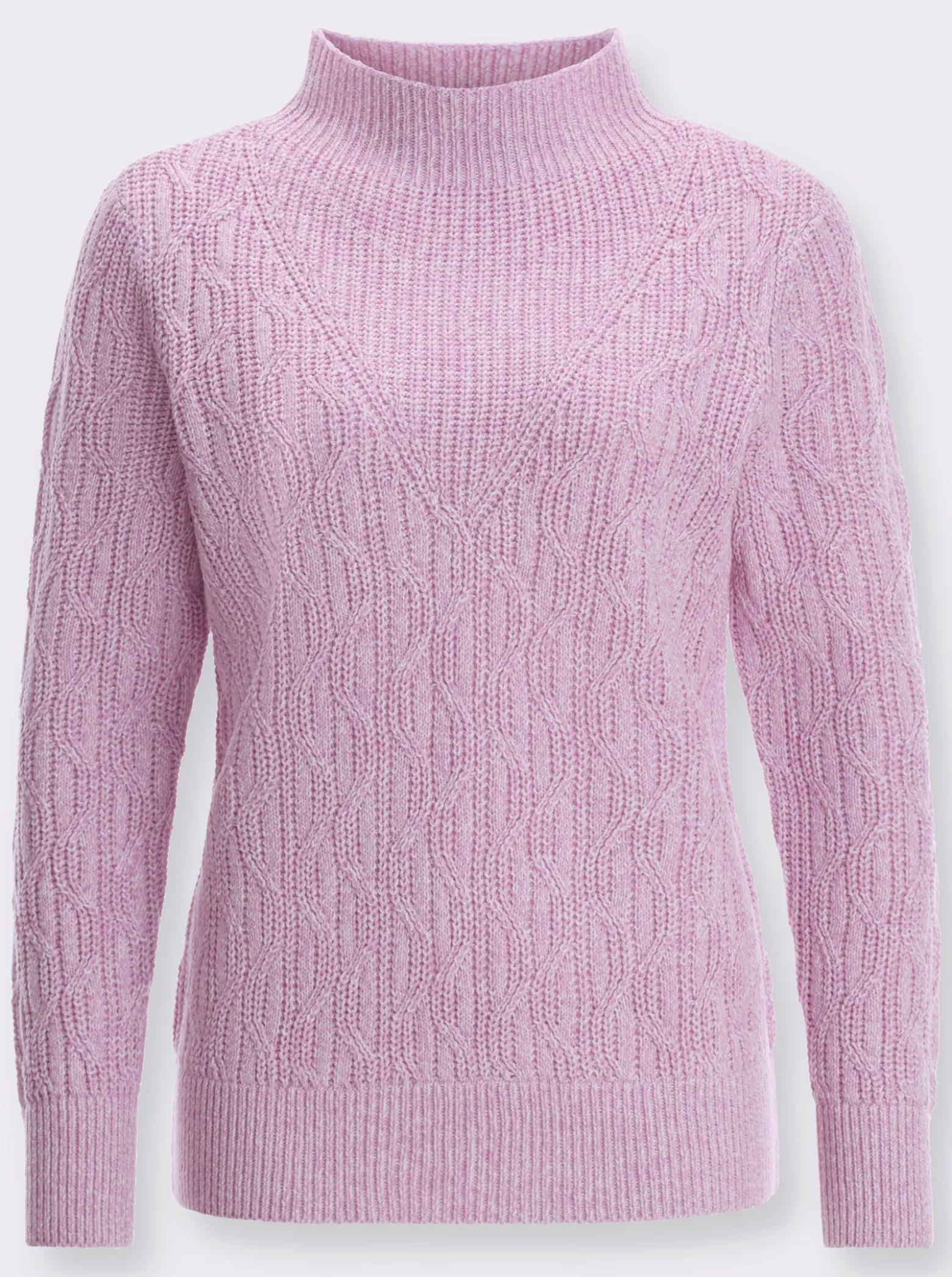 Langarm-Pullover mit Kelchkragen