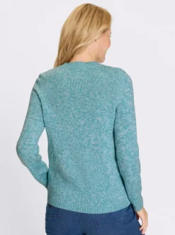 Langarm-Pullover mit Ringel-Muster