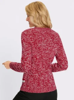 Langarm-Pullover mit Ringel-Muster