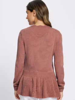 Langarm-Pullover mit Ripp-Abschlüssen