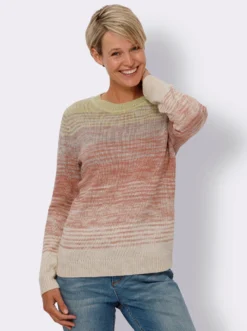 Langarm-Pullover mit Rundhals