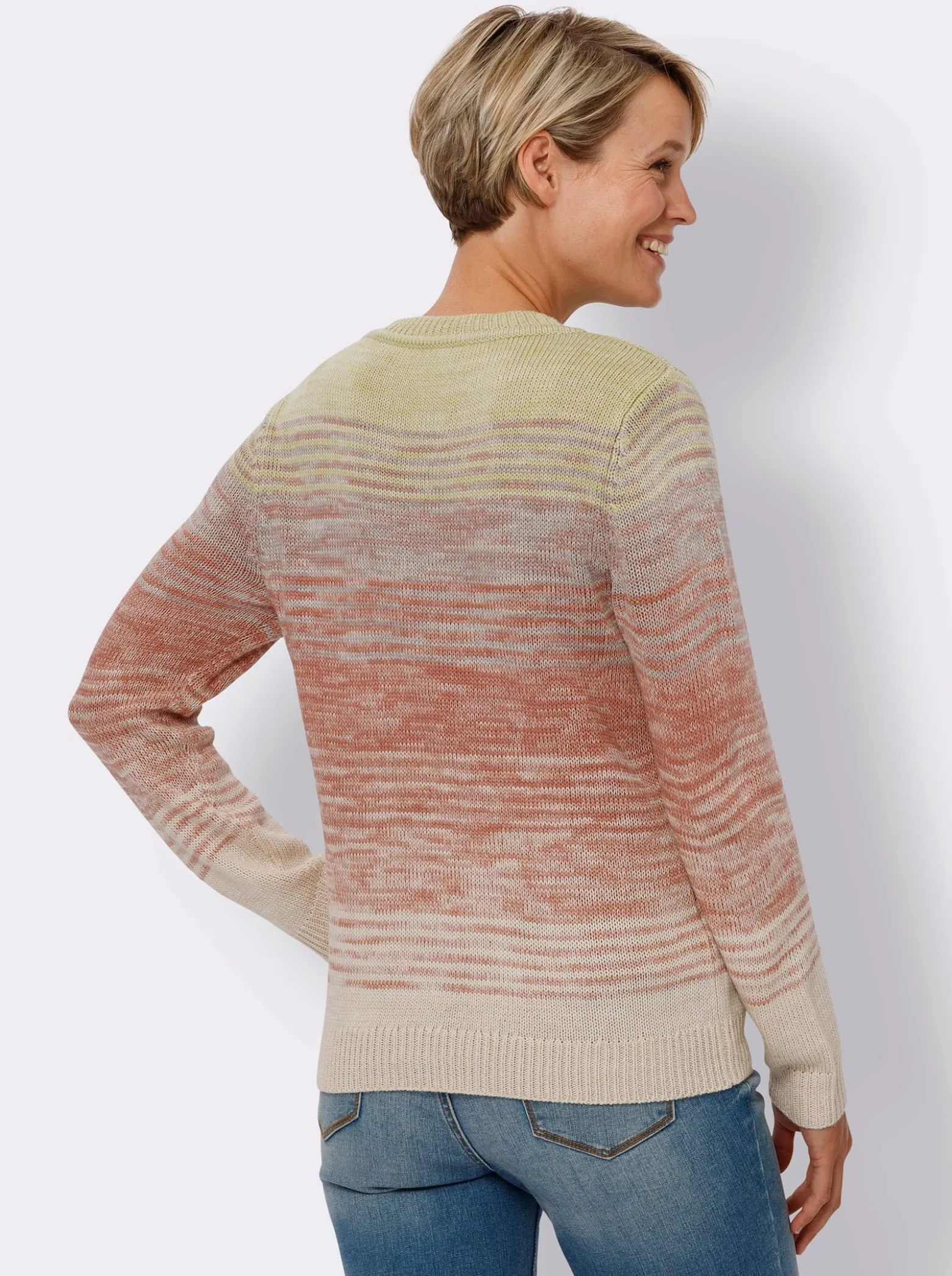 Langarm-Pullover mit Rundhals