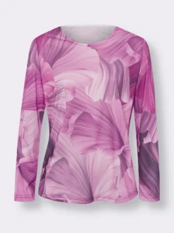 Langarmshirt aus pflegeleichtem Polyester