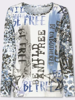 Langarmshirt aus reiner Baumwolle