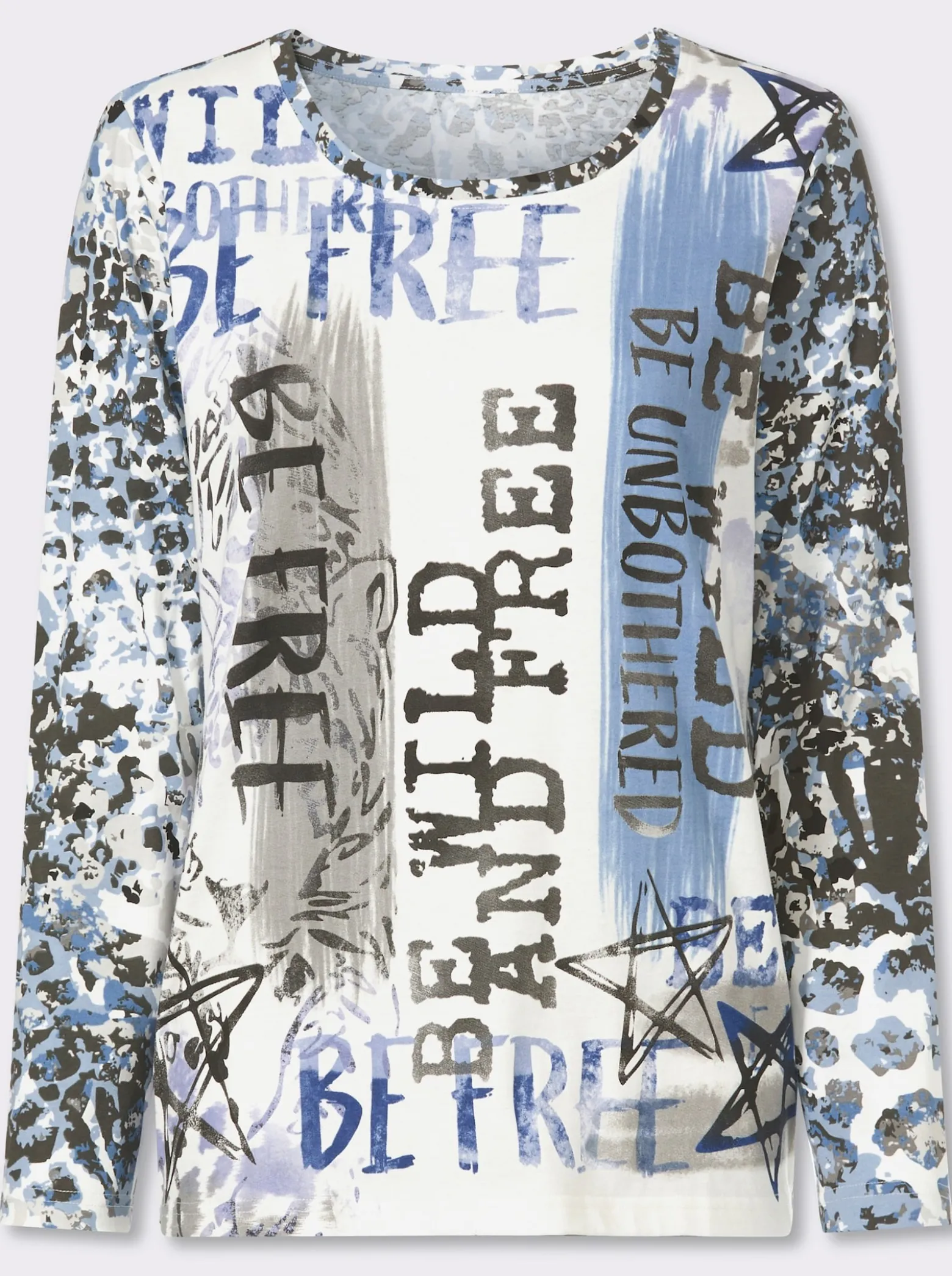 Langarmshirt aus reiner Baumwolle