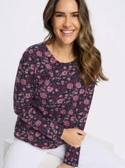 Langarmshirt aus reiner Baumwolle