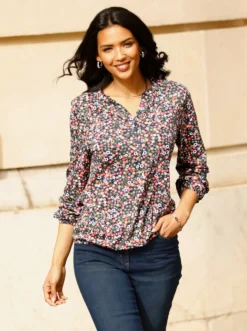 Langarmshirt aus reiner Baumwolle