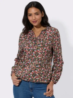 Langarmshirt aus reiner Baumwolle
