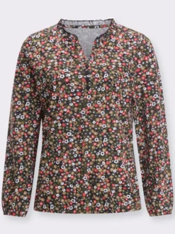 Langarmshirt aus reiner Baumwolle