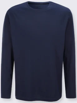 Langarmshirt aus reiner Baumwolle