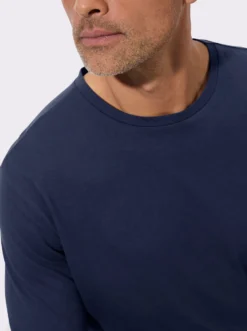 Langarmshirt aus reiner Baumwolle