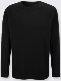 Langarmshirt aus reiner Baumwolle