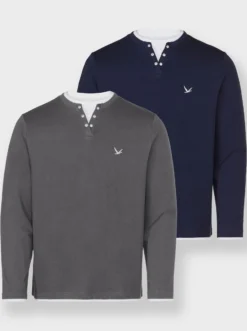 Langarmshirt im Doppelpack