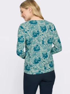Langarmshirt im floralem Dessin
