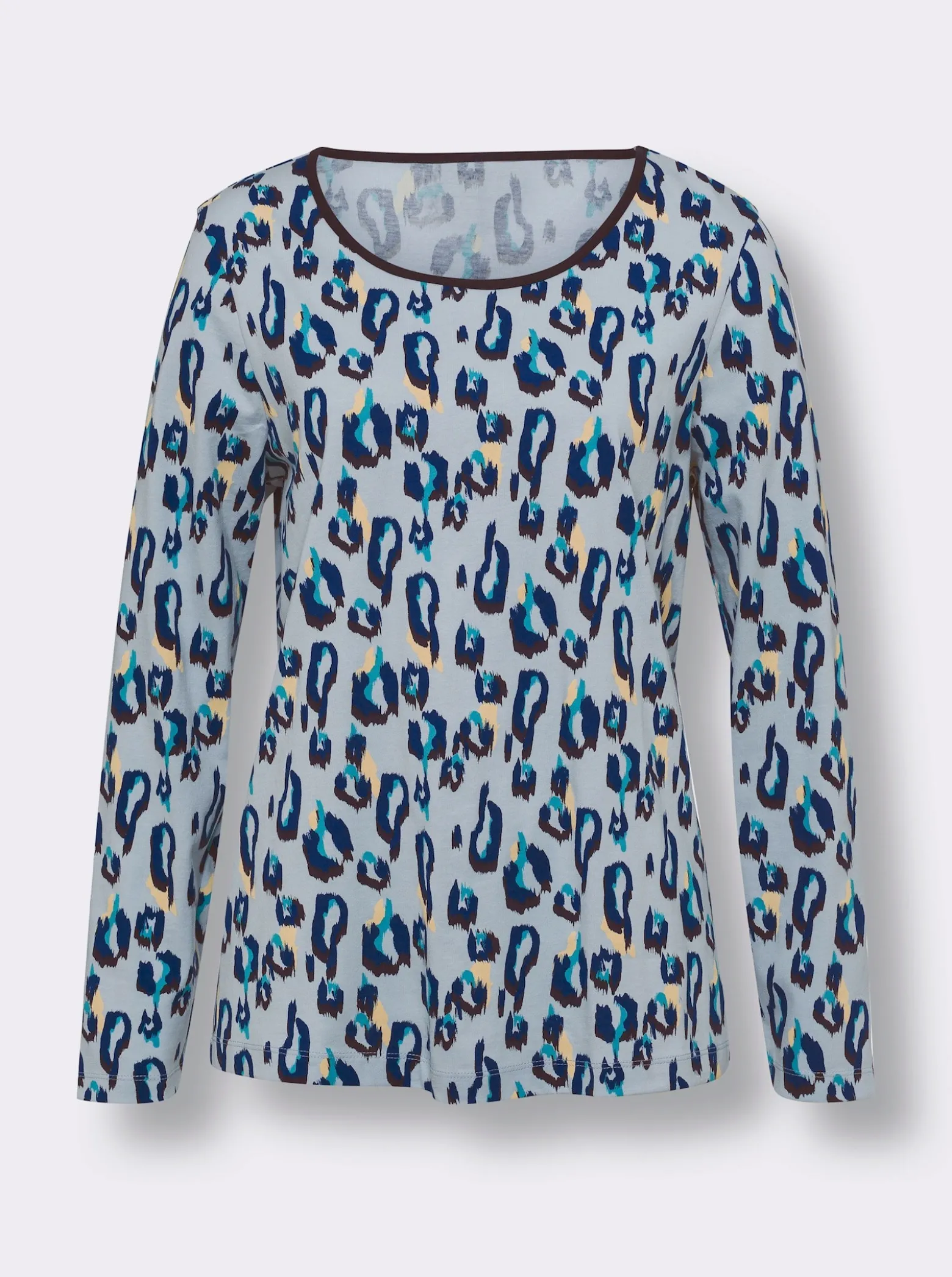 Langarmshirt im Leo-Look