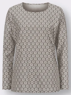 Langarmshirt im Minimal-Dessin