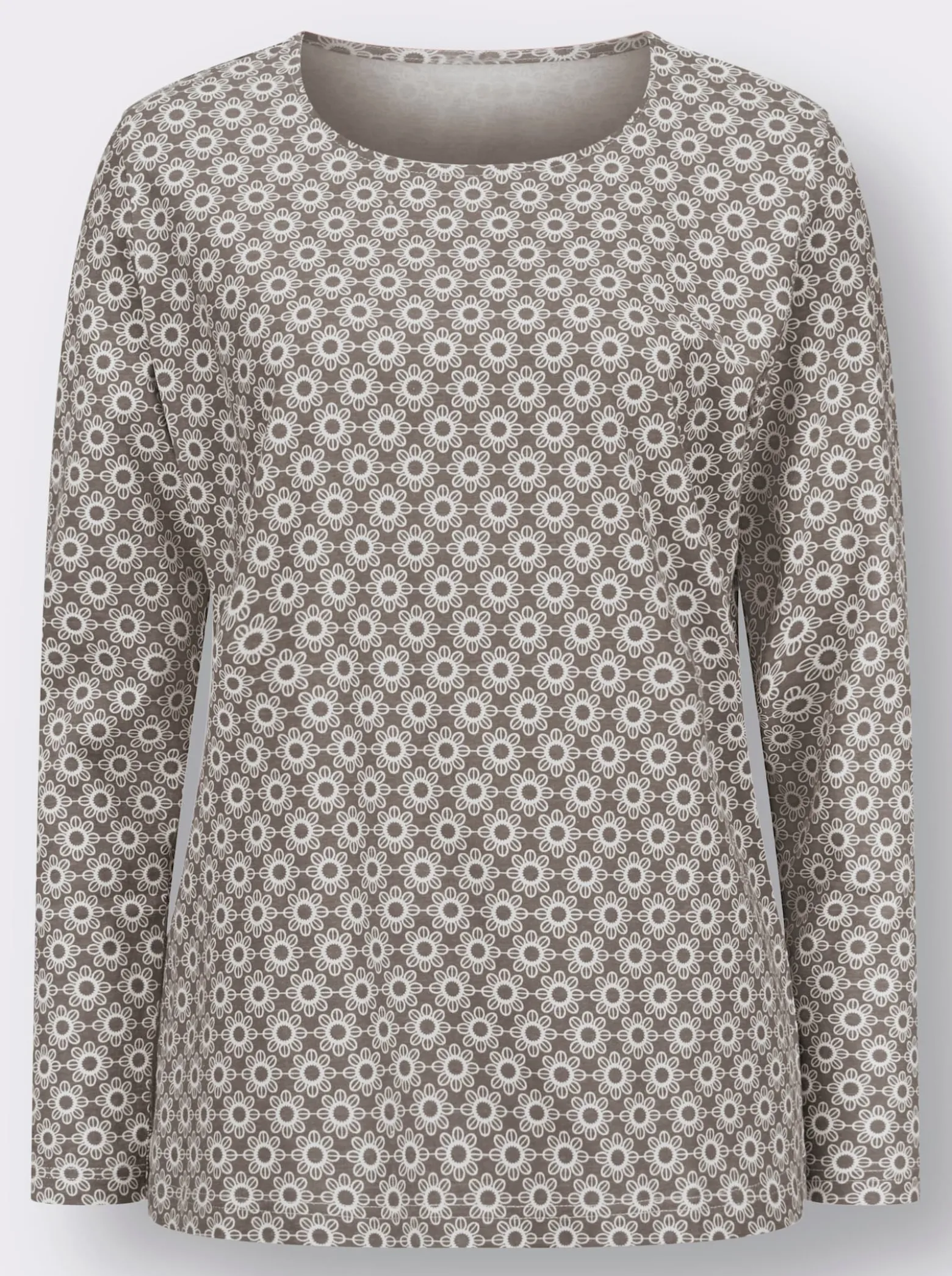 Langarmshirt im Minimal-Dessin