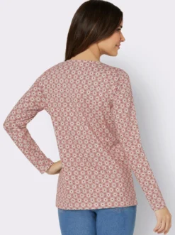 Langarmshirt im Minimal-Dessin