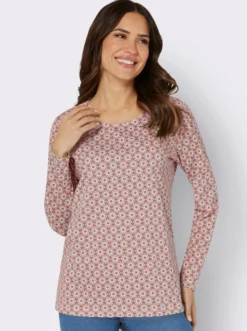 Langarmshirt im Minimal-Dessin