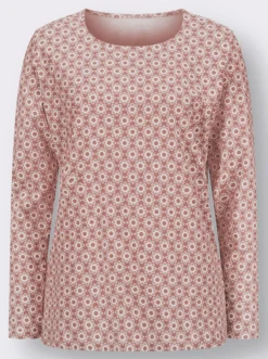 Langarmshirt im Minimal-Dessin