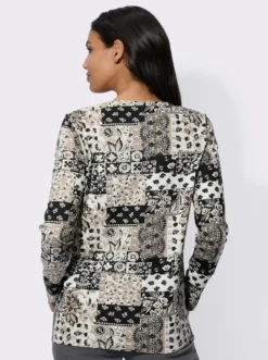 Langarmshirt im Patchwork-Look