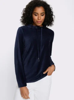 Langarmshirt in Cord-Qualität