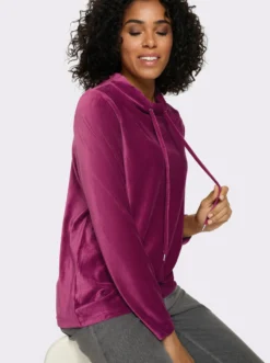 Langarmshirt in Cord-Qualität