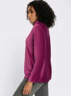 Langarmshirt in Cord-Qualität