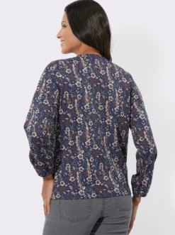 Langarmshirt in floralem Muster