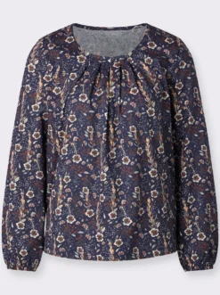 Langarmshirt in floralem Muster