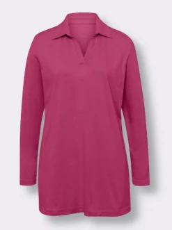 Langarmshirt in Longform