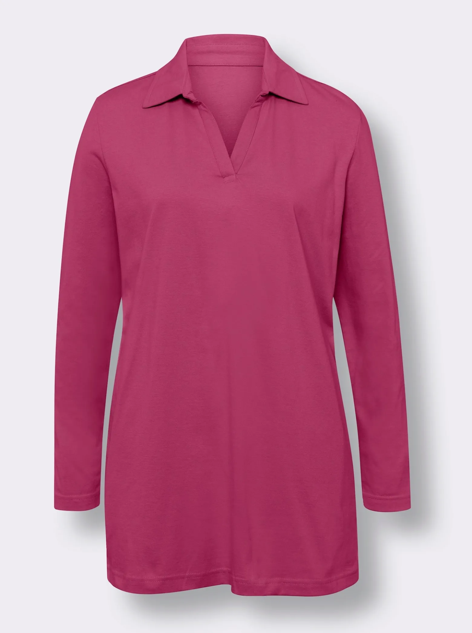 Langarmshirt in Longform