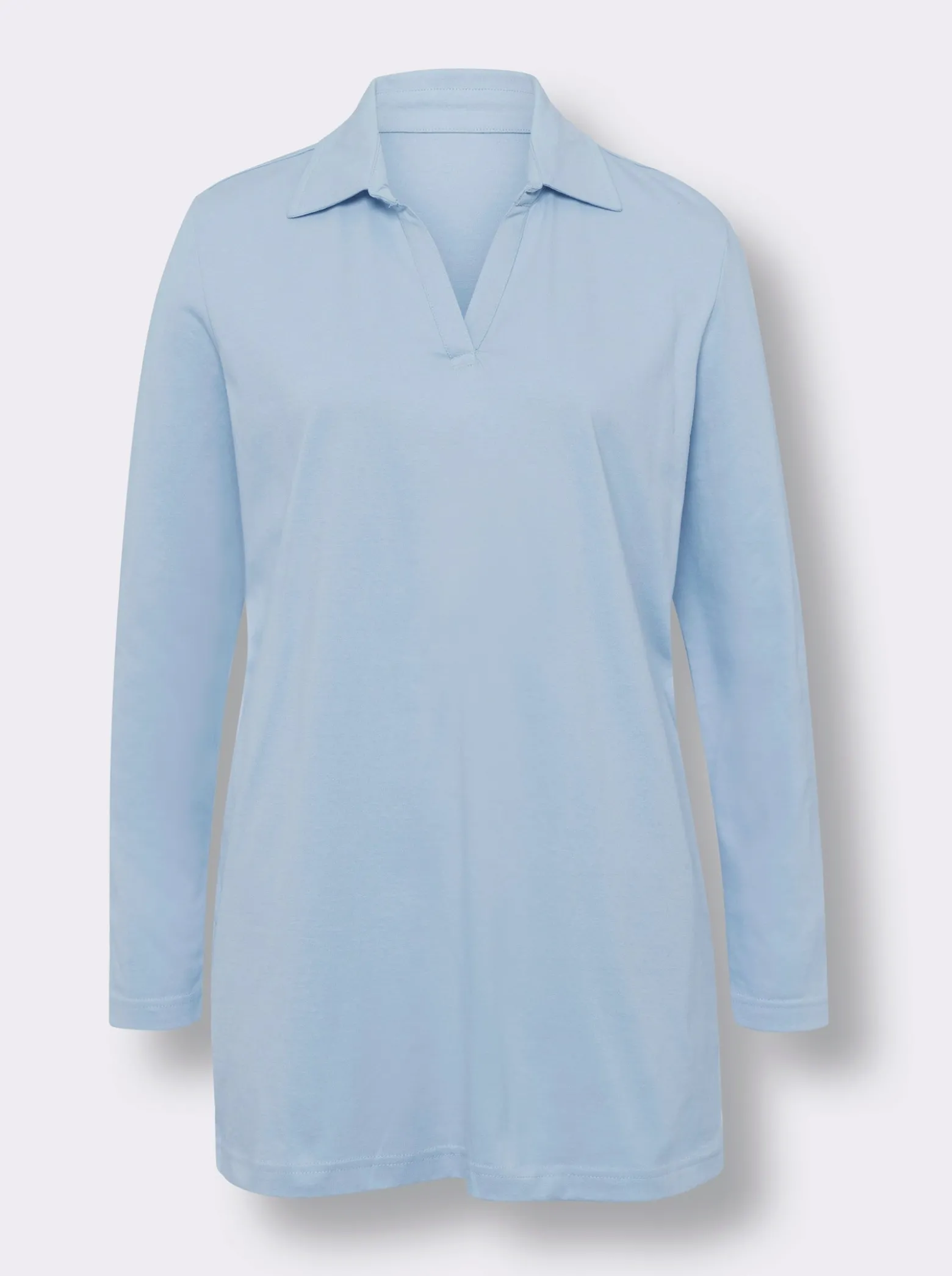 Langarmshirt in Longform