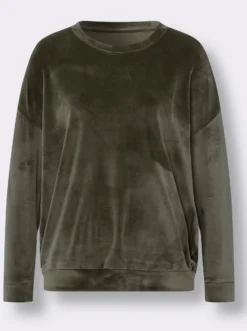 Langarmshirt in Nicki-Qualität