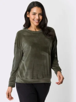 Langarmshirt in Nicki-Qualität