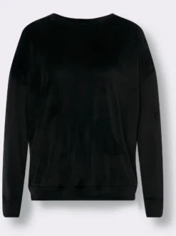 Langarmshirt in Nicki-Qualität