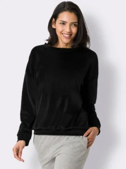 Langarmshirt in Nicki-Qualität