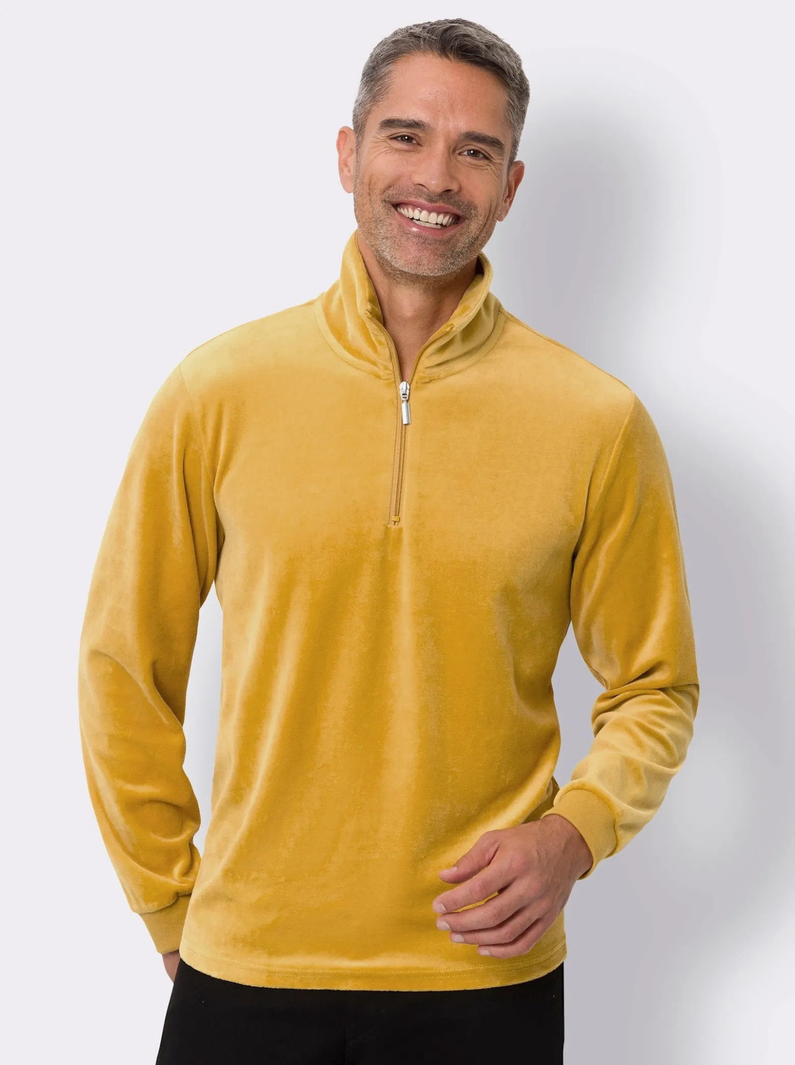 Langarmshirt in Nicki-Qualität