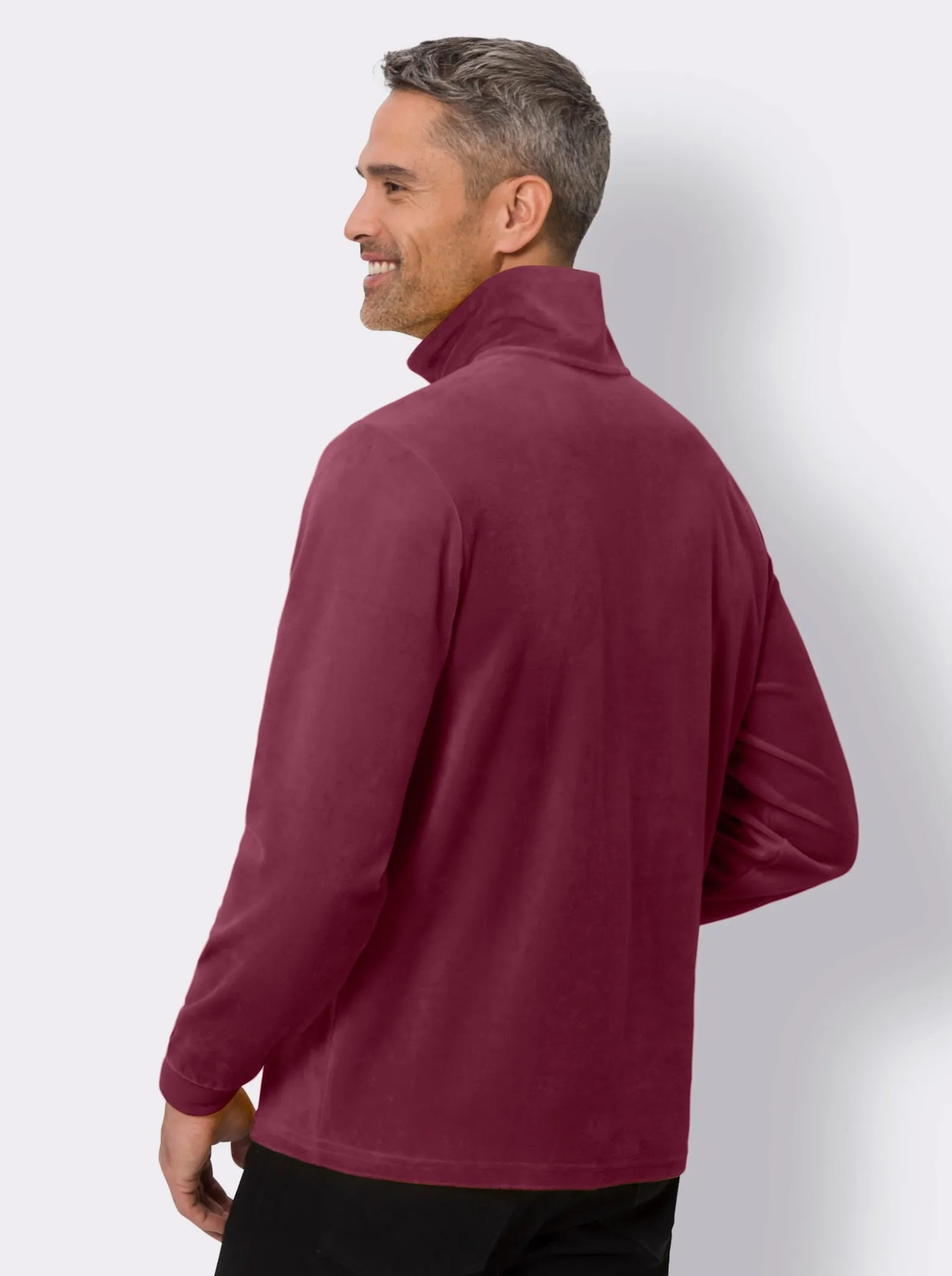 Langarmshirt in Nicki-Qualität