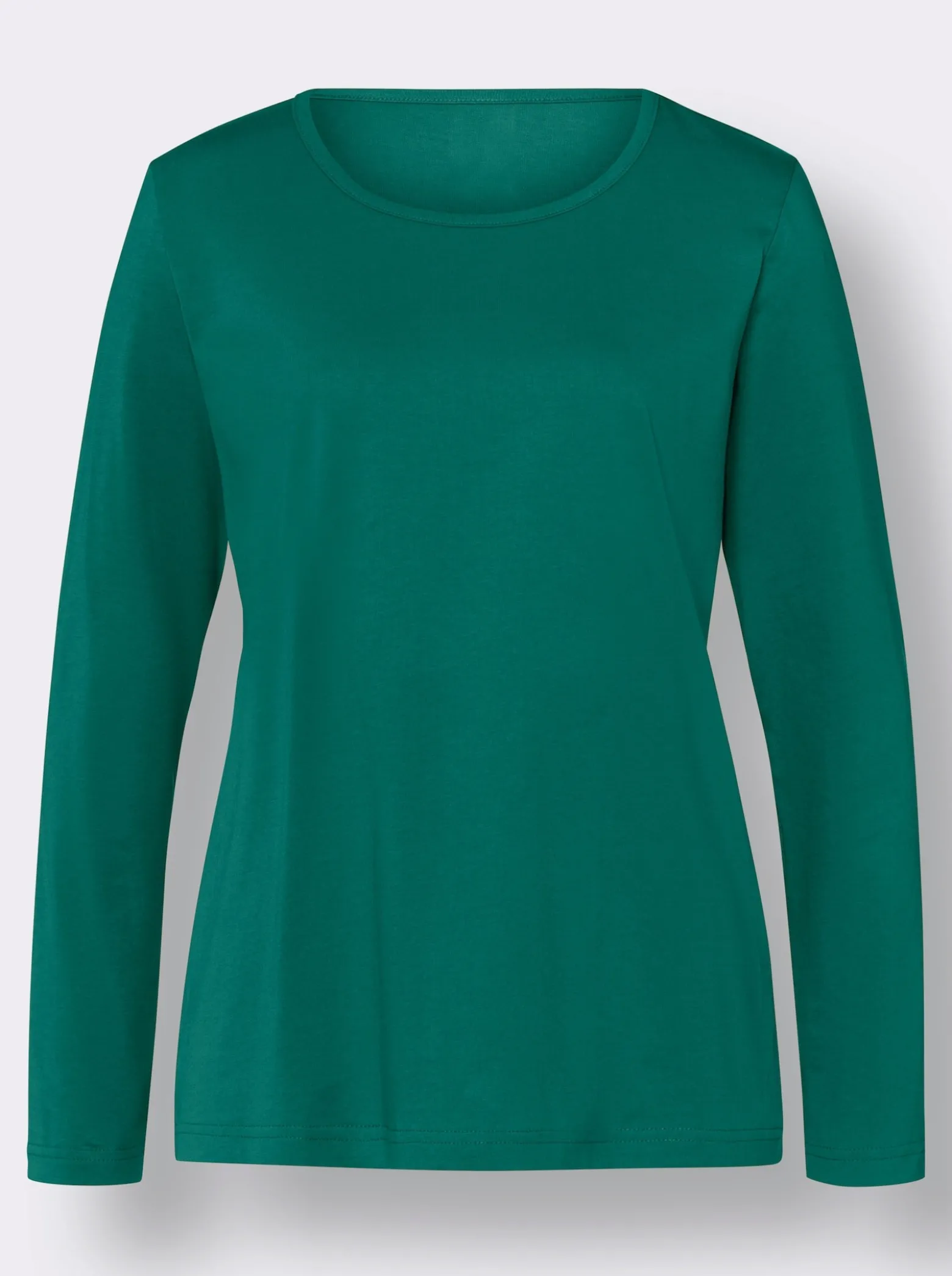 Langarmshirt in reiner Baumwolle