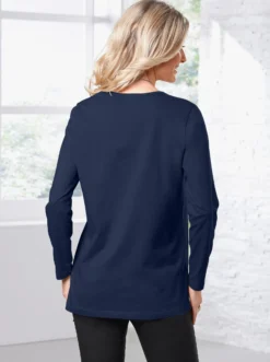 Langarmshirt in weiter Form