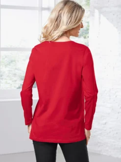 Langarmshirt in weiter Form
