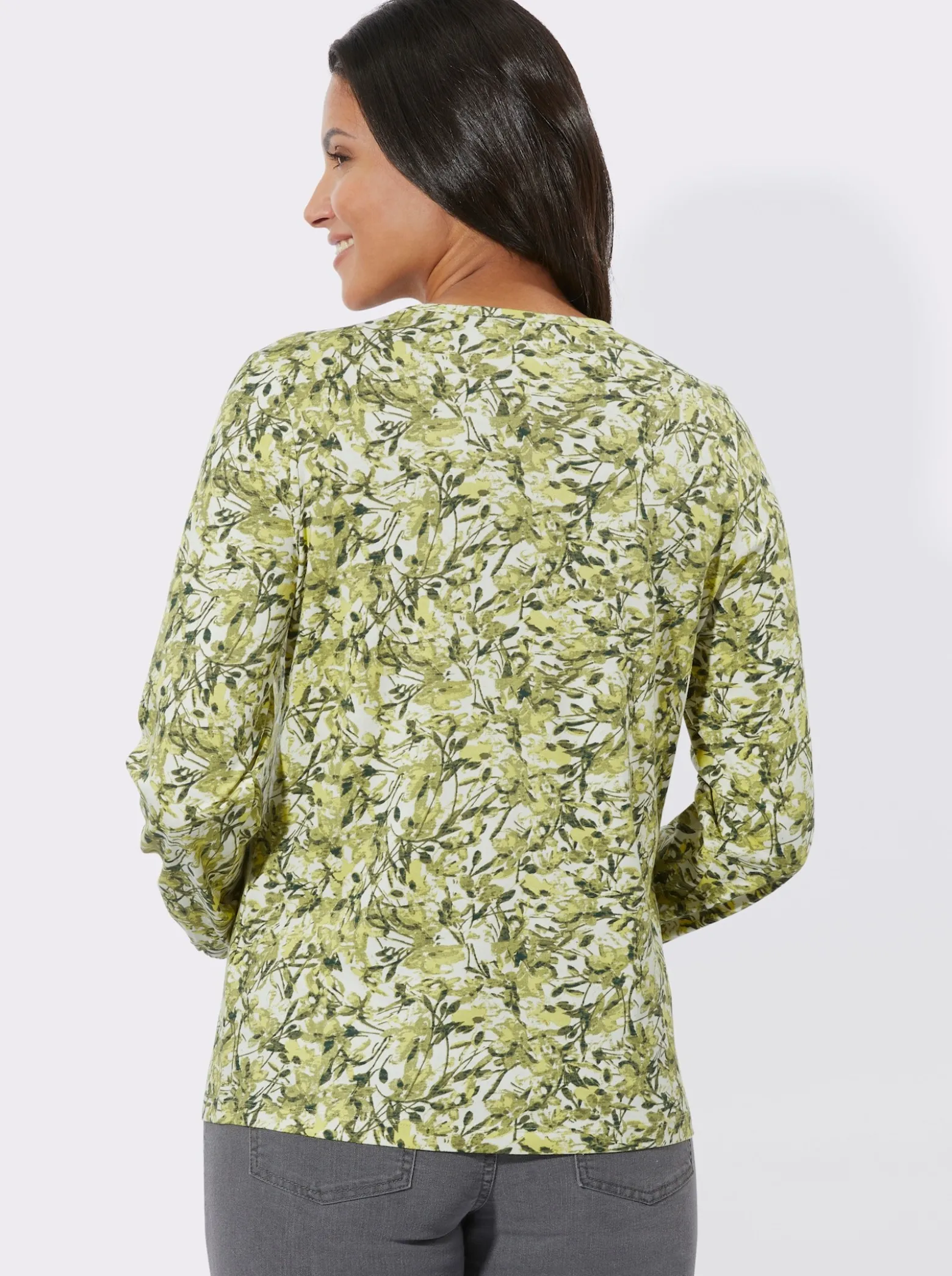 Langarmshirt mit überkreuzten Bändern
