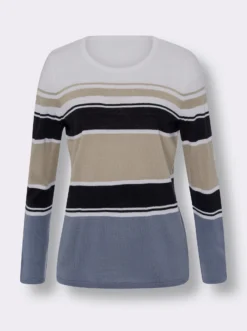Langarmshirt mit Colour-Blocking