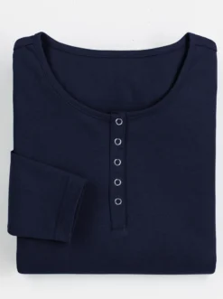 Langarmshirt mit Druckknöpfen