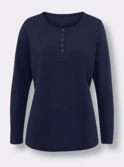 Langarmshirt mit Druckknöpfen