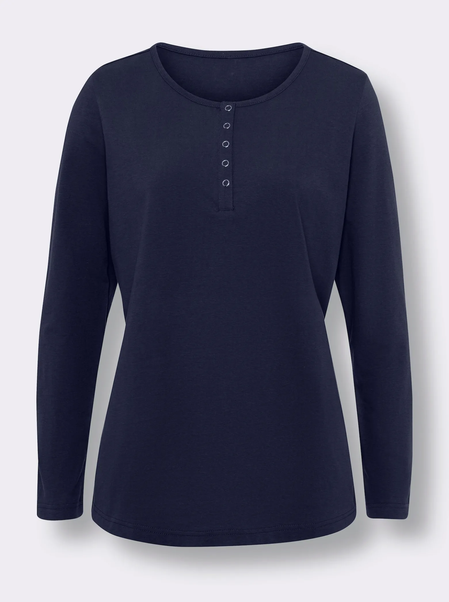 Langarmshirt mit Druckknöpfen